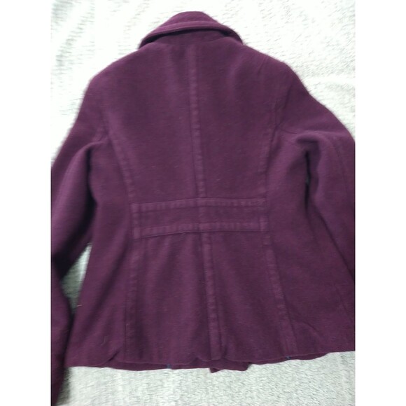 Aeropostale Wool Coat Plum Color Y2k Large - Picture 8 of 8